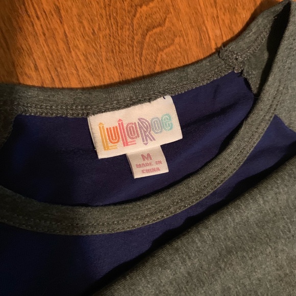 Lularoe M Randy Blue and Gray - Picture 2 of 2